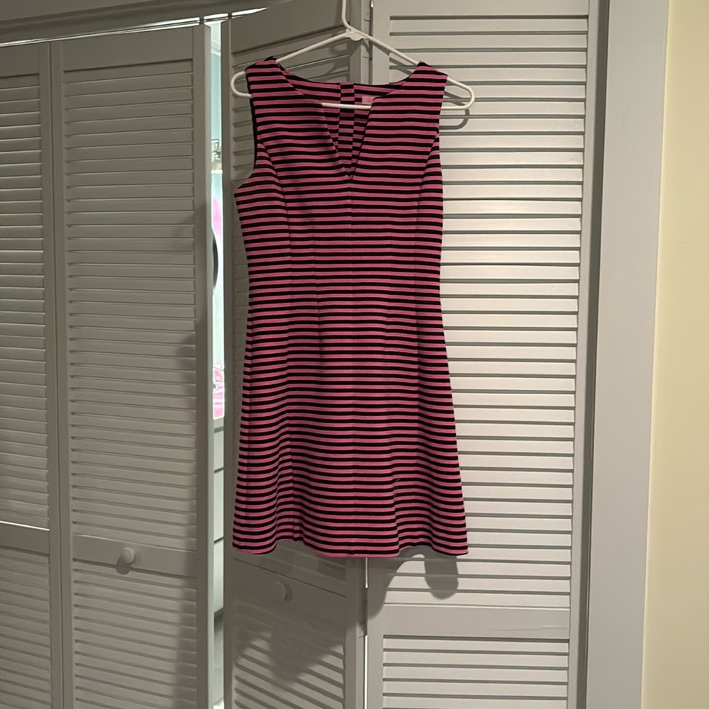 Lilly Pulitzer Navy and Hot Pink Dress Sz S